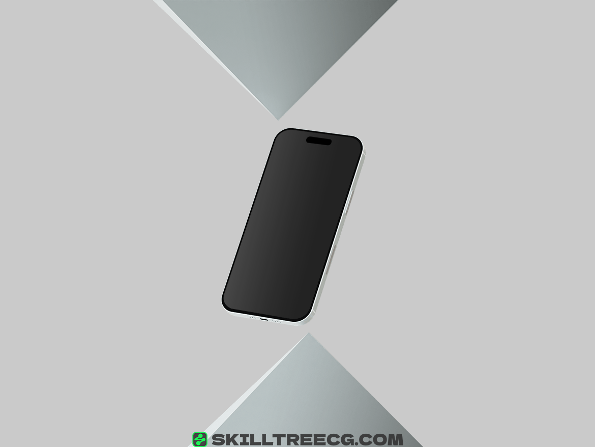 图片[2]-Stylish Blue iPhone 15 Mockup（346414）-技能树